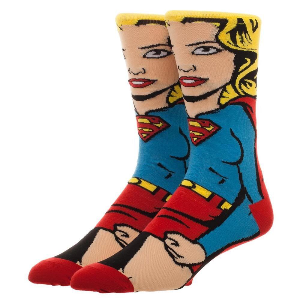 Supergirl 360 Character Crew Socks DC Comics All Around Super Girl Superman